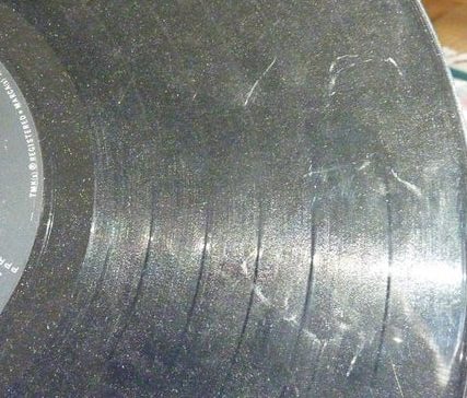 dirty record grooves